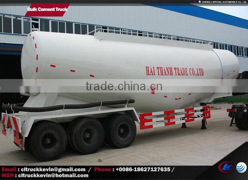 60000 liters dry powder bulk concrete tanker trailer
