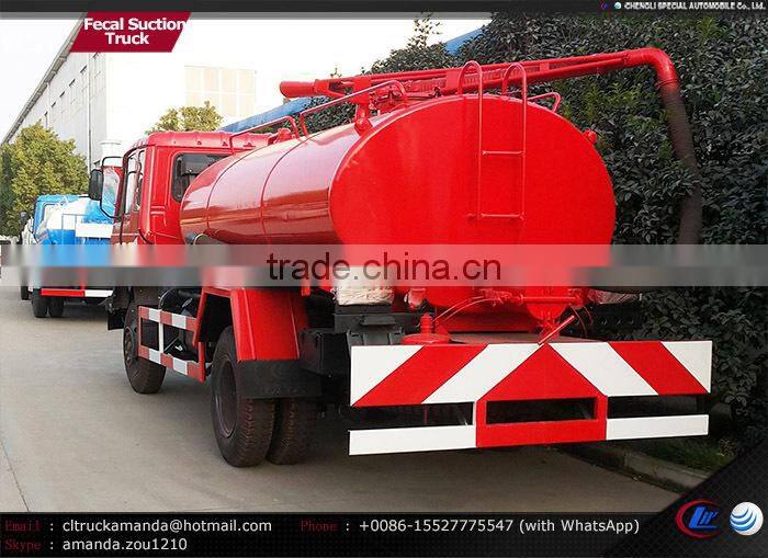 Dongfeng 4*2 170hp heavy duty 7000-8000 liters fecal pump fecal suction fecal truck