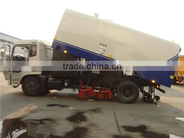 large dongfeng 6 wheels 180hp street sweeper truck for sale