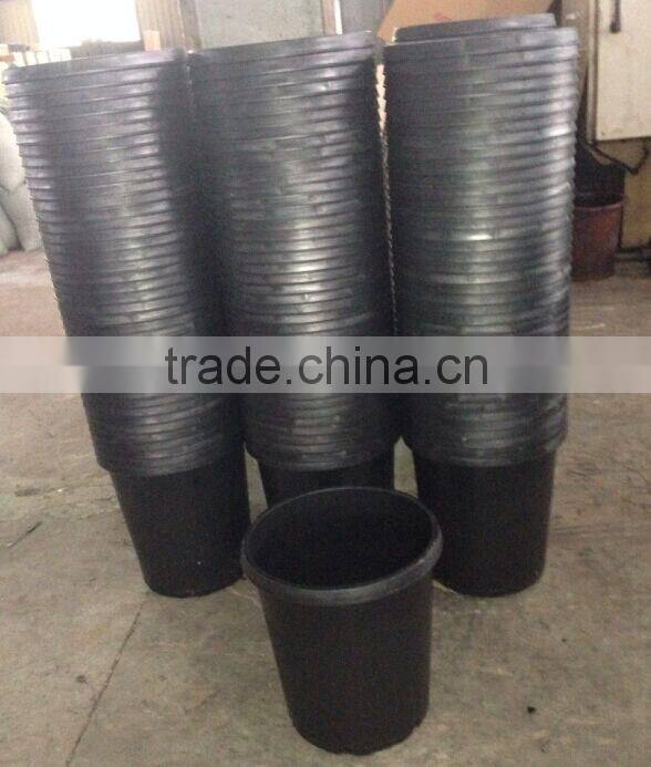 Made in China pp material black tall 15 gallon pot
