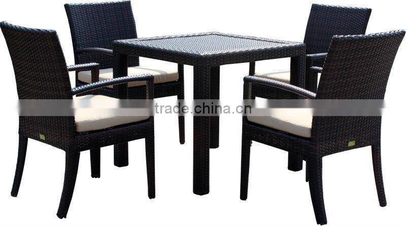 A - garden patio table set wicker lounger dining chair set 2107+FC009