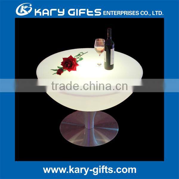 glowing multi color change led lighting up bar table