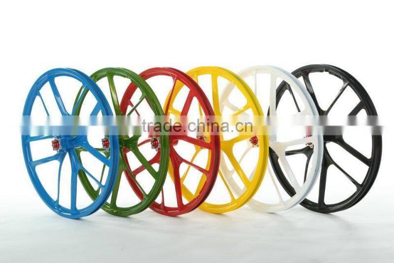 22 inch lightest strongest magnesium alloy bike wheel /fixed gear type hub bike wheel