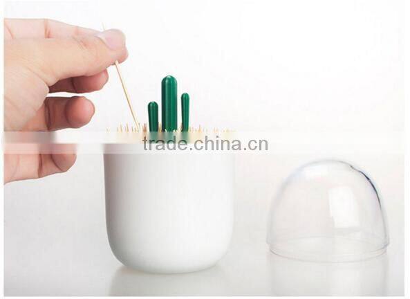 Creative modeling plastic cotton swabs holder toothpick organizer box