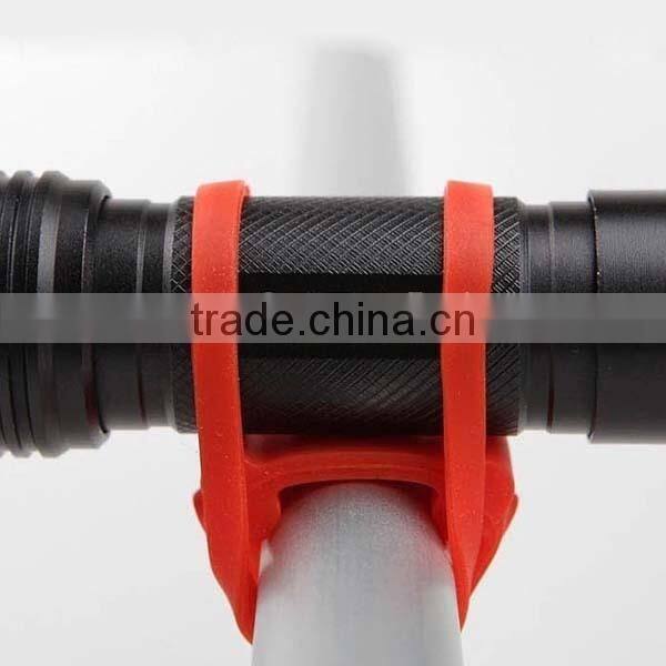 Promotional smart strong elastic bicycle silicone tie band / tie wrap