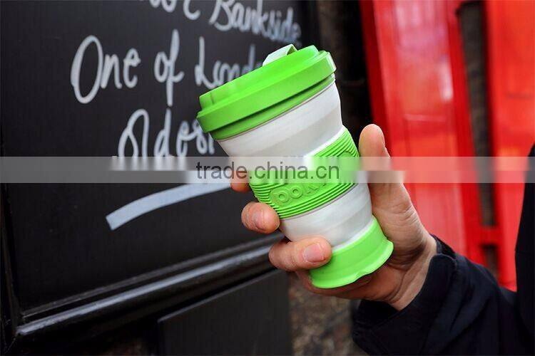 Creative Portable Travel Silicon Folding Cups Telescopic Gargle Cup Tea Bottles