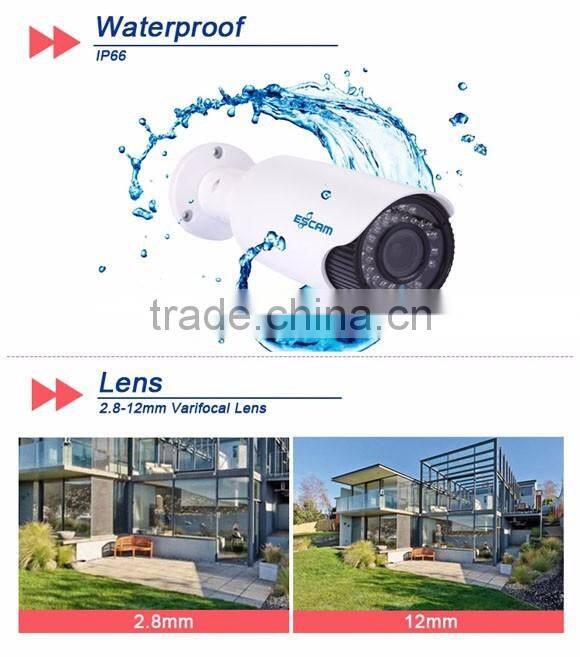 Popular CCTV Camera Escam HD3300V 3.0 Megapixel 2.8-12mm Lens Varifocal 1080P HD IP Camera For Wholesale