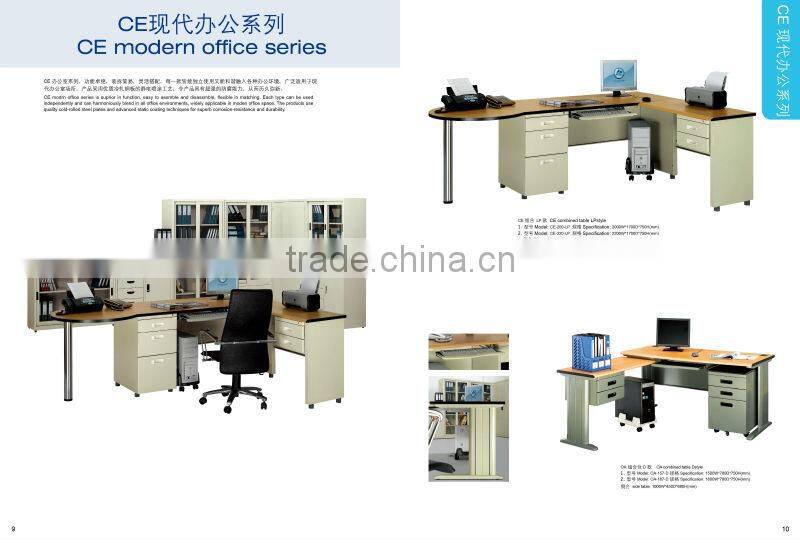 L-shape combination office workstation desk table computer desk CE0 desk