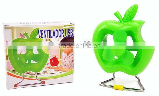 Creative bite the apple USB fan - pink