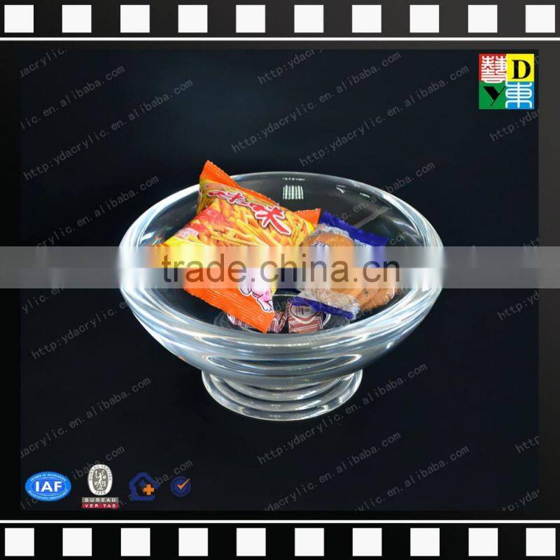 Clear acrylic fruit tray wholesale PMMA snake tray plastic food tray from china manufacturer