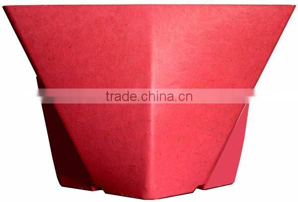 300*205 Biodegradable Colorful Plant Fiber flower pot