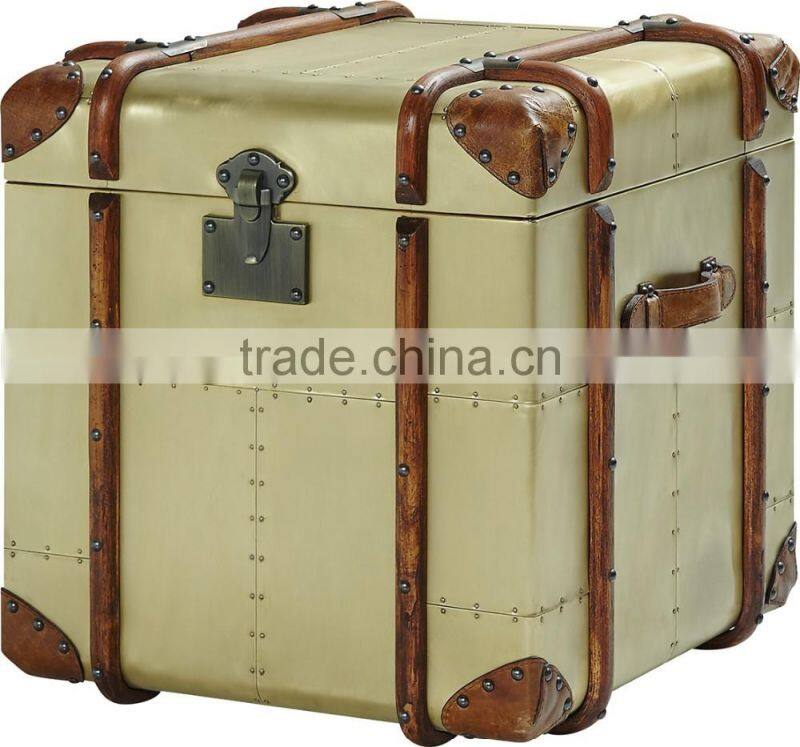 high quality retro ,vintage leather trunk furniture T912#