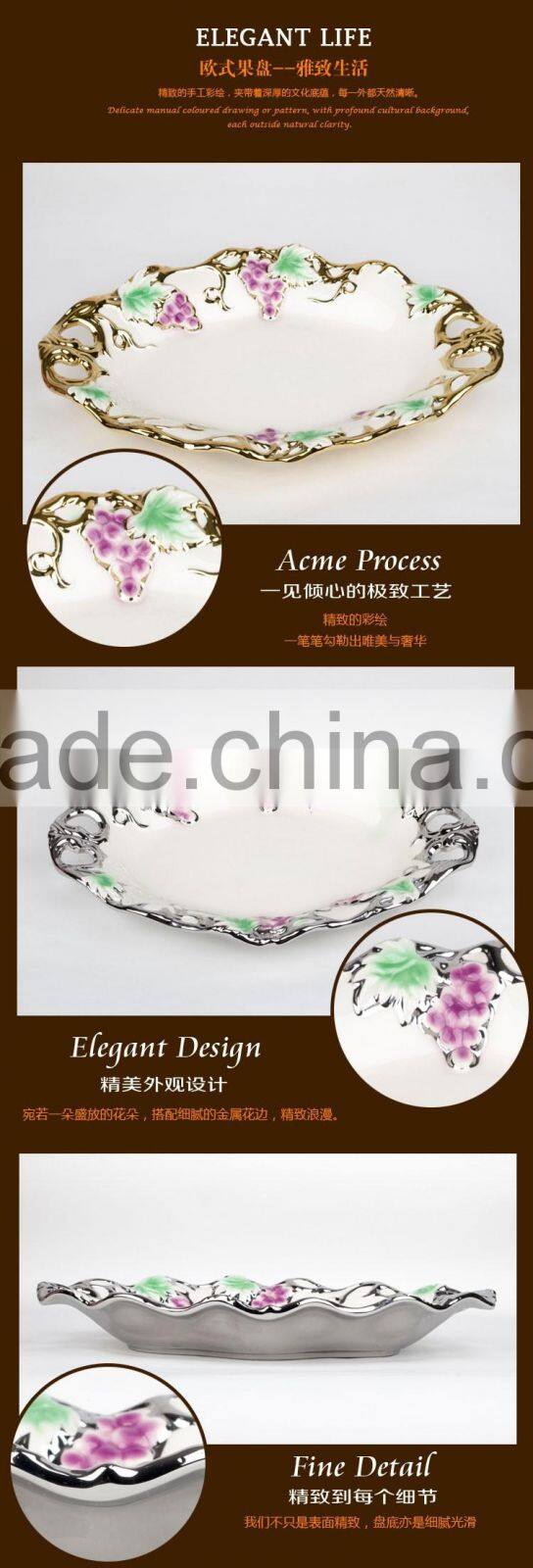 ceramic candy dish golden