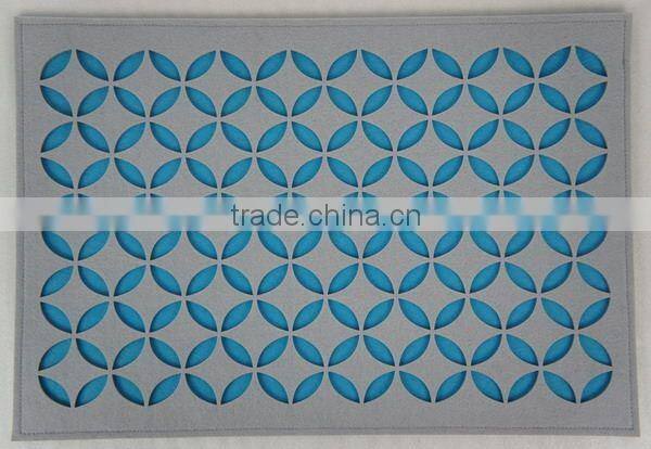 elegant whole sale laser cut felt placemat with good quality