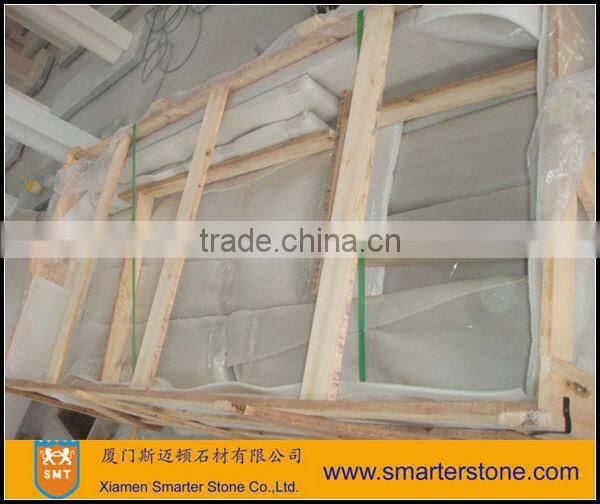 White Marble Tile Fireplace Surround