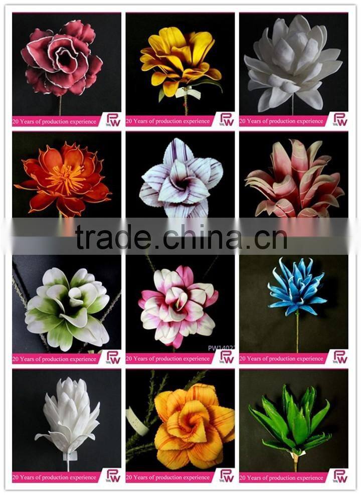 Hot Newest design EVA foam flowers wholesale silicone flowers artificial
