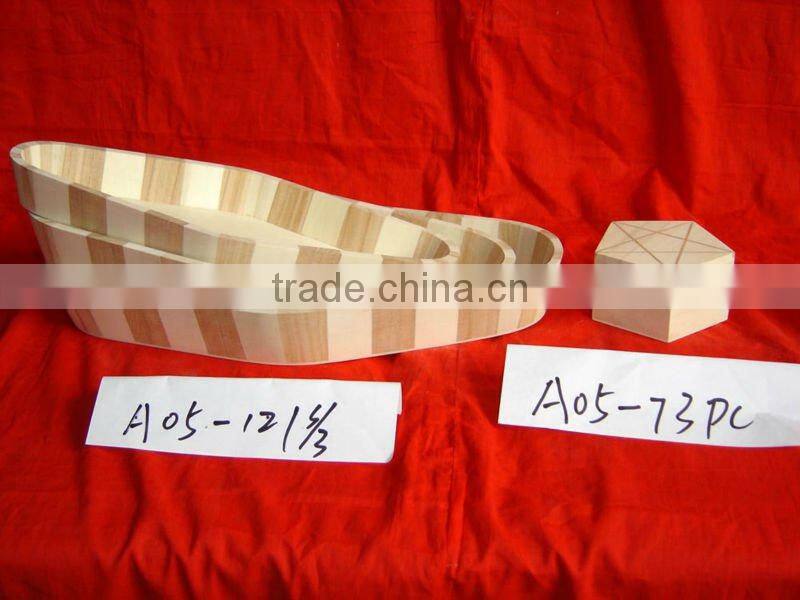 handmade small pretty poplar wooden food tray