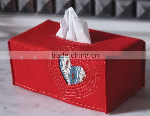 China 2017 hot sale high quality new products graphic design home decoration wholesale promotion felt box tissue