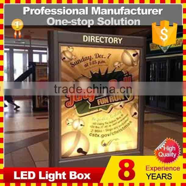 Outdoor Steel frame led advertising display stand