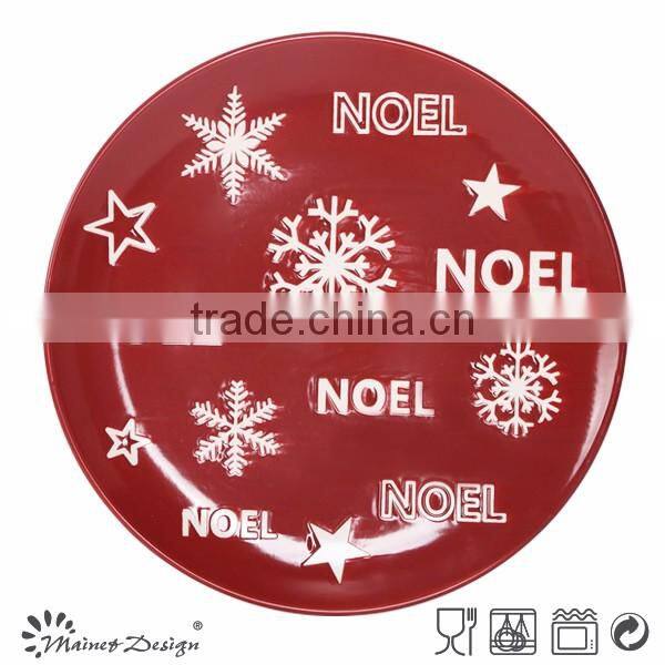 Ceramic stoneware tableware Christmas promo dinnerware plates