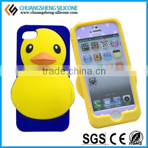 High Quality New Fashion Duck Shape Silicone Phone Cover