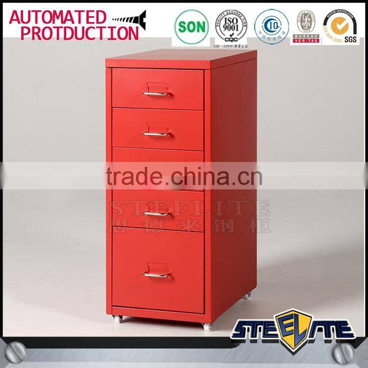 Sofa side metal five storage drawer cabinet for living room