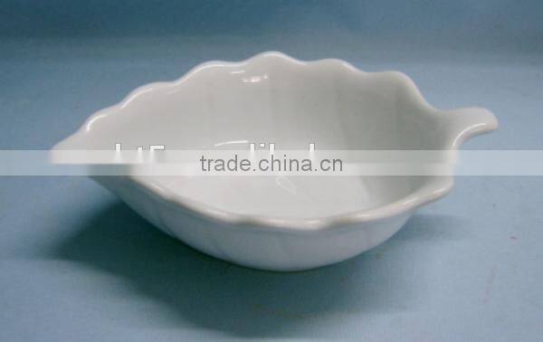 Ceramic Red Leaf promotion serving tray