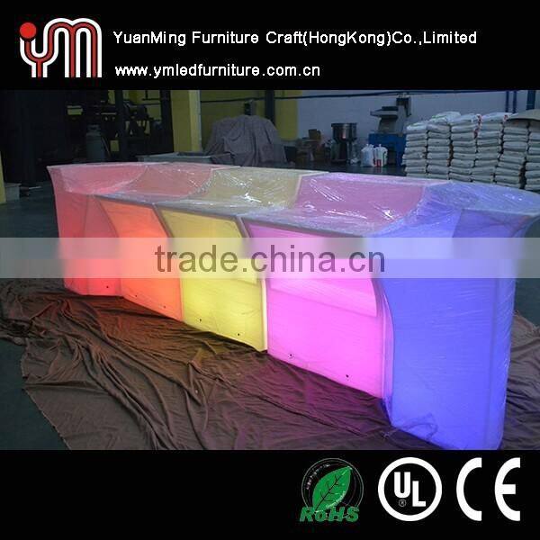 Plastic Led Bar Furniture New Design Events Led Bar Counter
