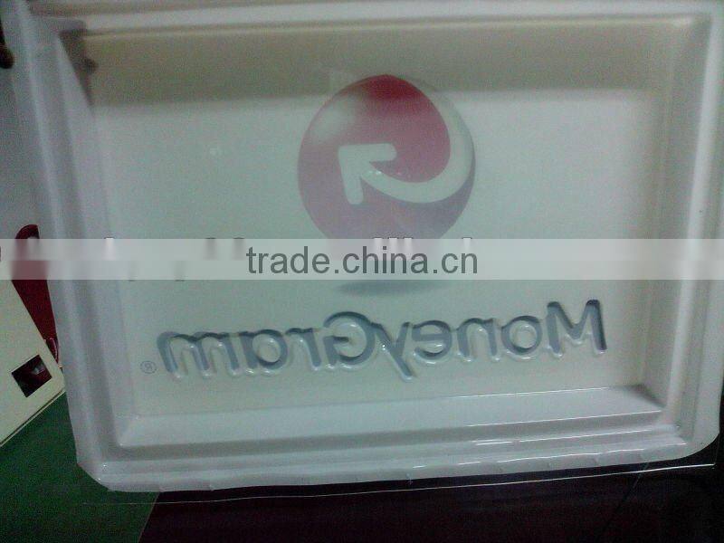 ABS vacuum forming blister advertising beacon cover of plastic