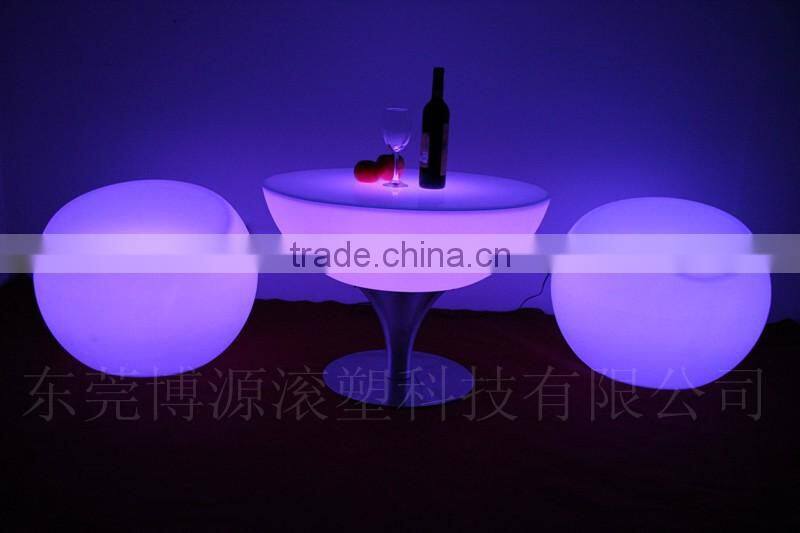 Durable high quality PE Spa ledlight up LED coffee table