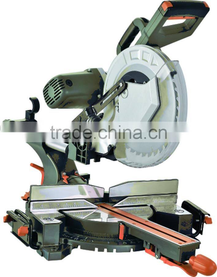 12in 2000w Power Aluminum Wood Working Cutting Saw Machine Portable Belt-driven 305mm Double Bevel Slide Miter Saw GW8038