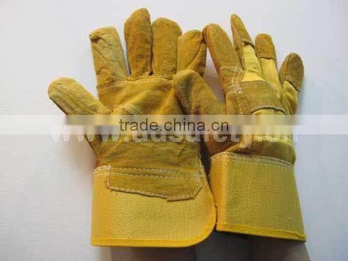 DDSAFETY Cow Split Gloves Best Suited For Tough Rugged Jobs Safety Gloves