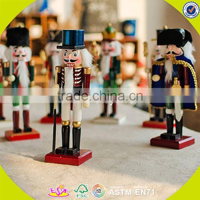 Wholesale fancy toddler wooden nutcracker, inexpensive household wooden nutcracker ,best gift nutcracker W02A013