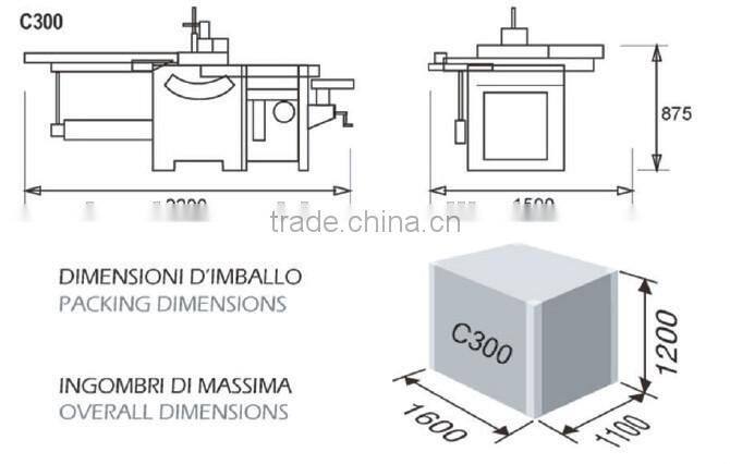 C300 woodworking planer thicknesser mortiser manufacture china