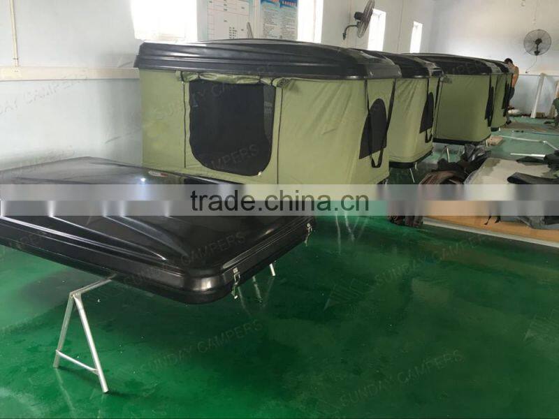 4x4 Off-road hard shell canvas camping roof top tent for sale