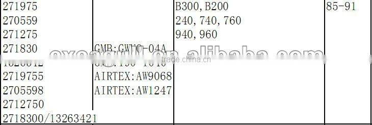 high quality VOLVO auto water pump 271975