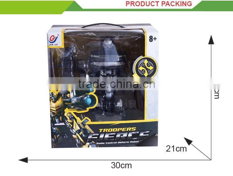 Hot sale 2.4G trans car remote control robot toys