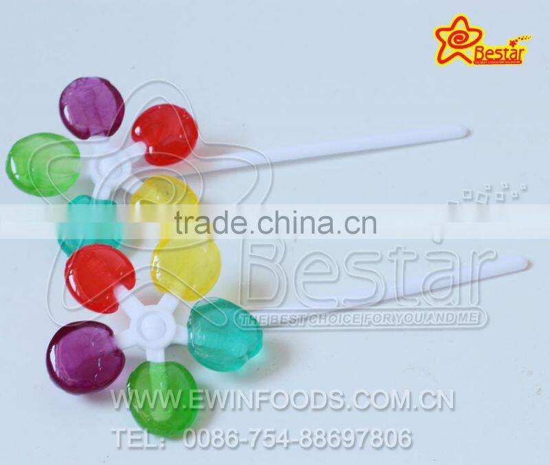Colourful Rainbow Fruit Windmill Lollipop