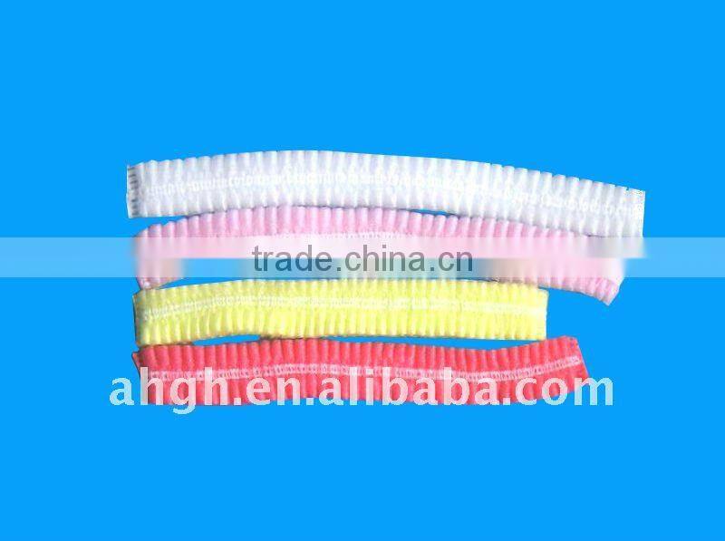 Disposable double elastic bouffant caps