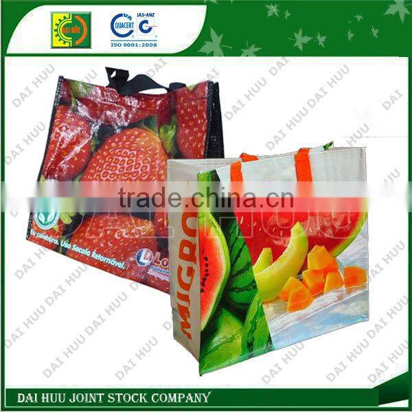 Various designs grocery PP woven bag for shopping