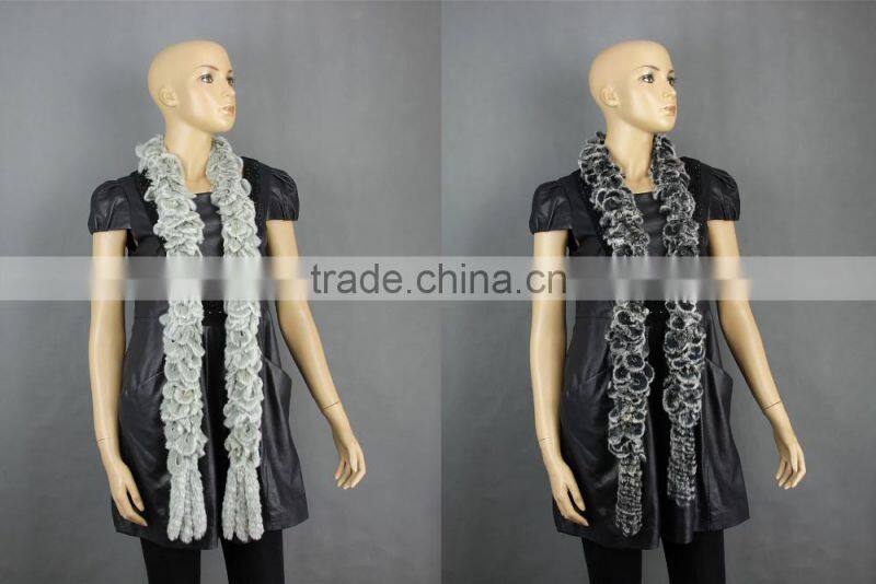 High Quality Knitted Rex-Rabbit Scarf