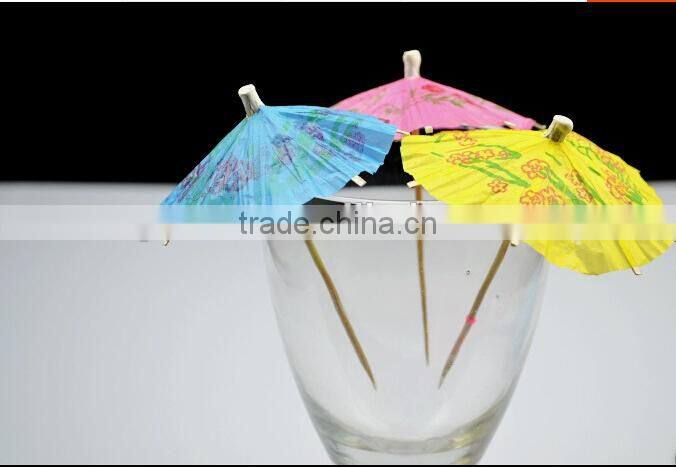 Party decorative Chinese bamboo cocktail flag pick