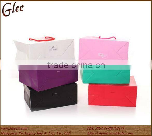Hot sale printing paper packing bag for shopping