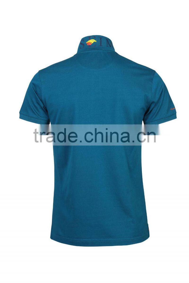 pima cotton polo shirt collar design