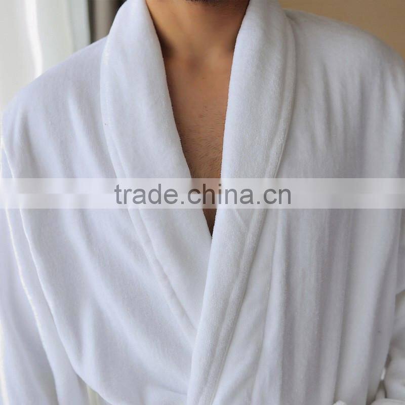 men's 100%cotton velour robe,Bathrobe,bath gown,sleepwear,nightwear
