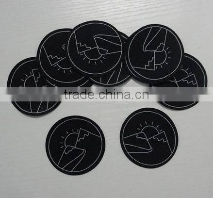 Cheap Laser Cutting Custom Woven Patch for Clothes
