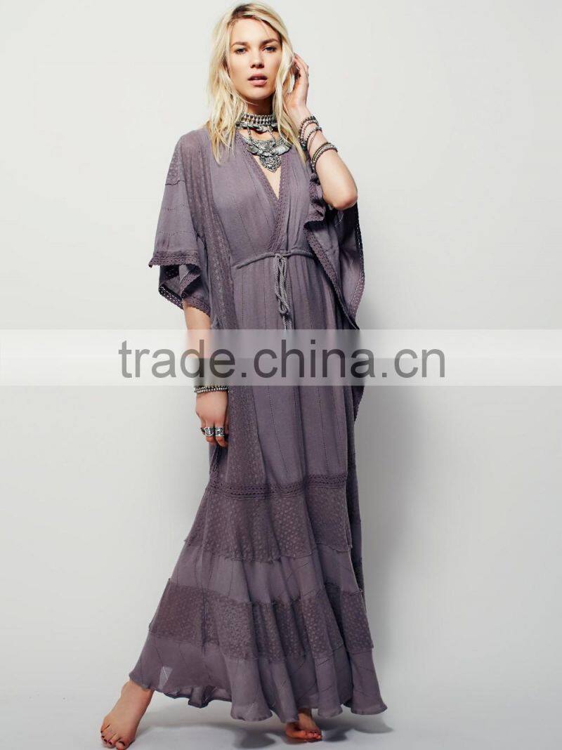 2017 Summer Lace Beach Maxi Kaftan for summer patterns