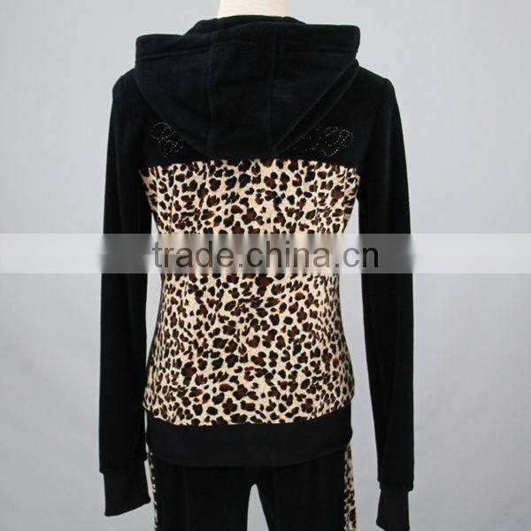 2015 woman sexy sweatshirts with hood diamond tight sexy tracksuit