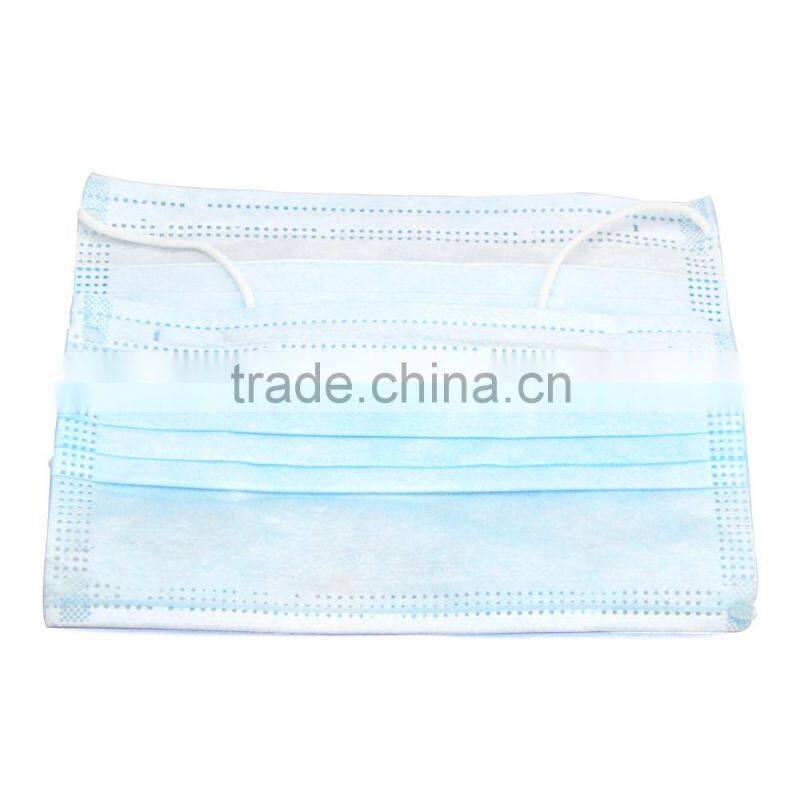 3 ply non woven fabric disposable industrial face mask