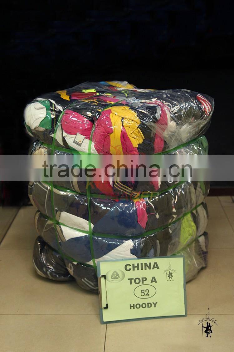 China Top Gracer Cheap Used Clothes Hoody Sorted 100Kg Used Clothing France style